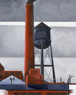 Schoorsteen en watertoren, Charles Demuth