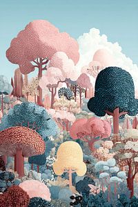Waldlandschaft | Bunte Waldflucht