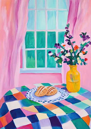 Gezellige ochtend met bloemen