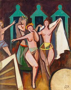 Karl Hofer, danseurs de variétés, 1953