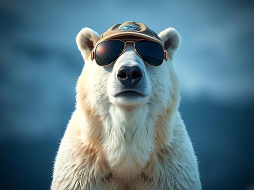 A polar bear with style