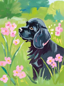 Schwarzer Wirbelwind in Blüte