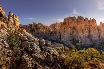 Torcal de Antequera, bijzondere rotsformaties, Spanje.