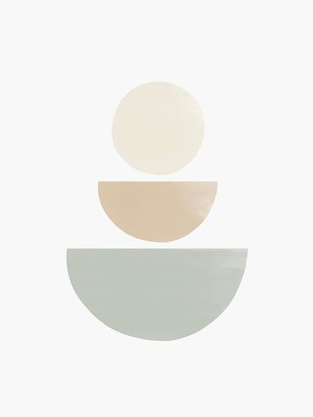 Balancing Shapes NO.1 | Salbei Grün von Bohomadic Studio