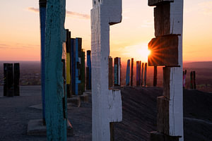 Landmarke auf der Halde Haniel, Bottrop, Deutschland