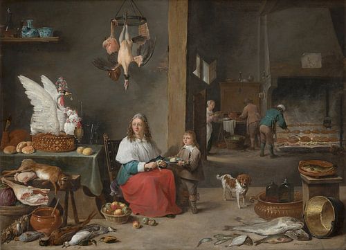 Keukeninterieur, David Teniers de Jonge