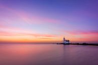 Lighthouse Horse of Marken at sunrise by Patrick van Os thumbnail