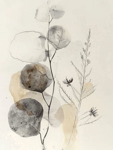 Botanische elementen in Japandi stijl