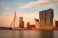 Rotterdam skyline zonsondergang van Studio Wanderlove thumbnail