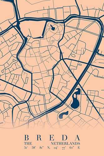 City map of Breda