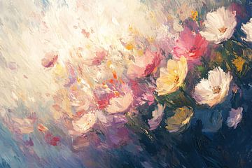 Zachte impressionistische bloemenexplosie van Imperial Art House