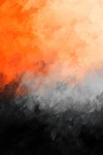 Dégradé de couleurs orange et noir