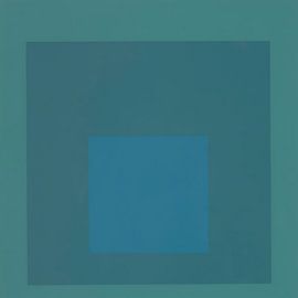 Josef Albers - Hommage aan het plein, blauw, hoge resolutie van Vivanne