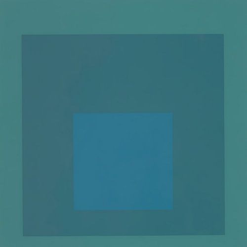 Josef Albers - Homage to the Square, blue, High Resolution