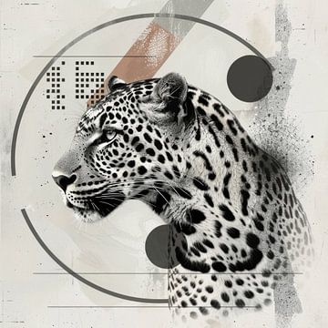 Geometrisch luipaard van Poster Art Shop