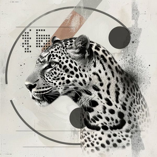 Geometric leopard by Poster Art Shop