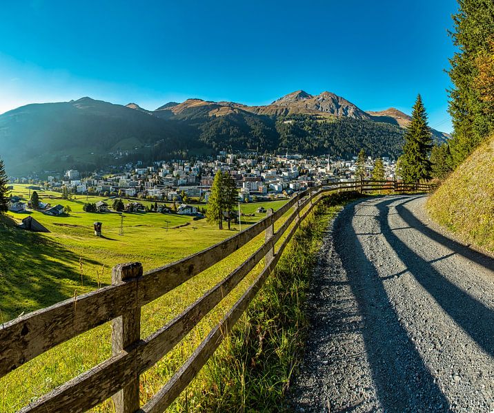 View of Davos, Davos, Graubünden, Switzerland by Rene van der Meer