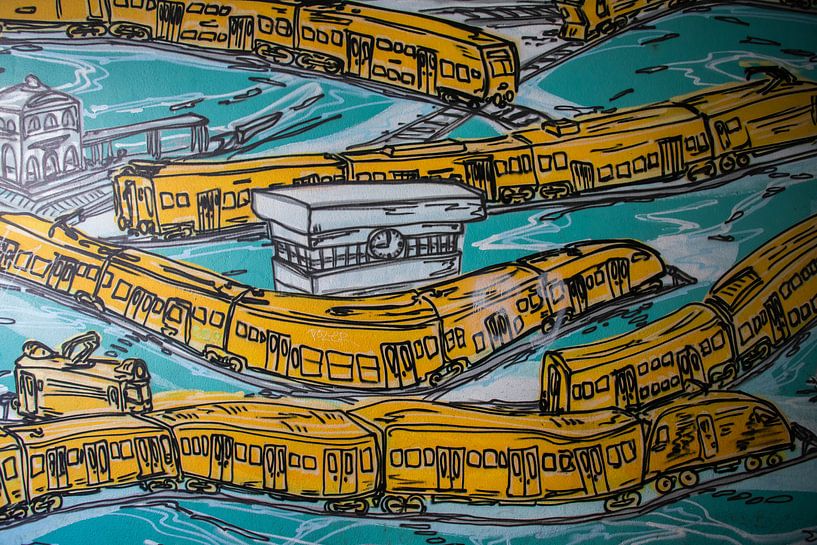 Graffitis sur les trains par Antwan Janssen