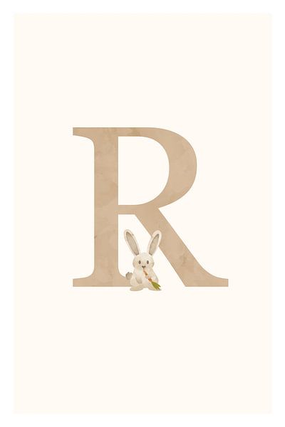 Alphabet R by Walljar