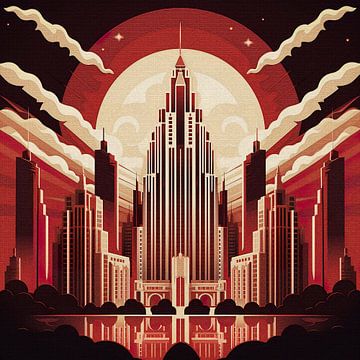 Art Deco Metropolis van Whale & Sons