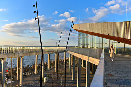 Het gouden uur in de haven van Tallinn - Estland 