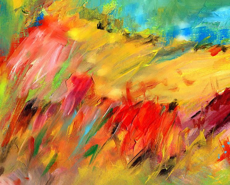abstract Paysage expressif 445 par Claudia Gründler