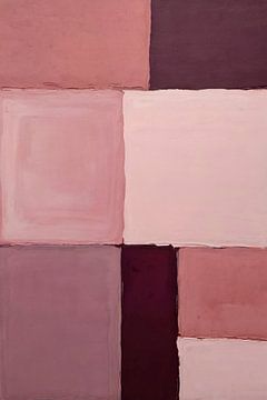 Abstracte vormen in roze tinten van Art & Soul Creations