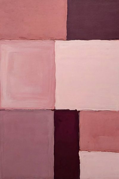 Abstract shapes in shades of pink by Art & Soul Creations