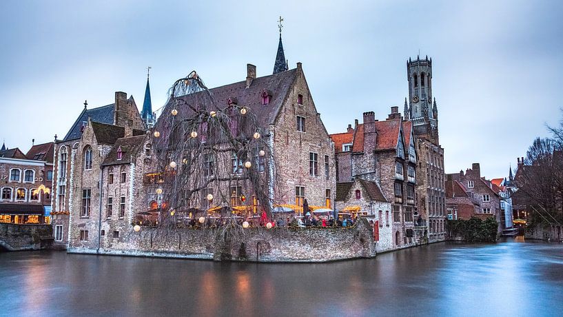 Long exposure panorama Rozenhoedkaai - V1 van Daan Duvillier | Regio in de Kijker