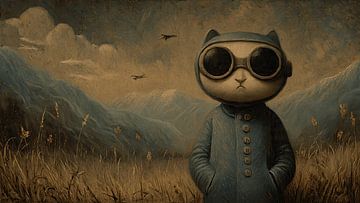 Dreamscope Cat in Timeless Fantasy Realm by Aden Pink Studio