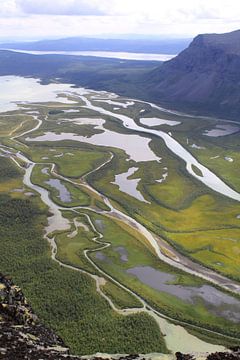 Rapadalen in Sarek Nationaal Park in Zweden van Karina Baumgart