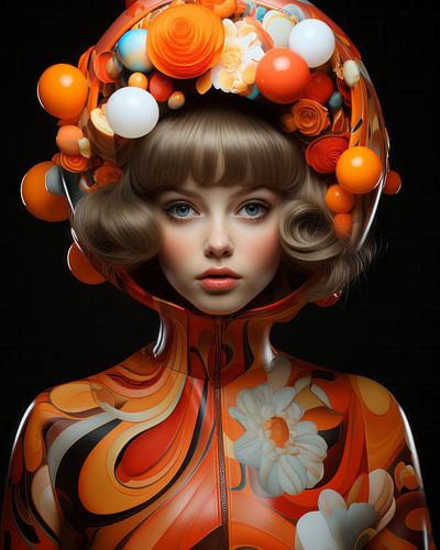 I love retro, fashion portret