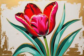 Elegante Tulpe mit luxuriösem Schimmer von Art & Soul Creations