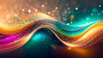 Waves with colours by Mustafa Kurnaz