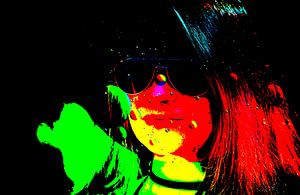 Farbe Explosion