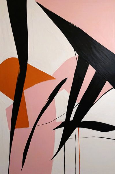 Abstrakte Dynamiken in Schwarz, Weiß und Farbe von Art & Soul Creations