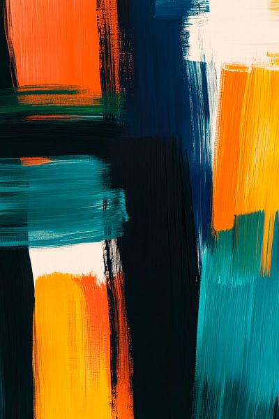 Combinaisons de couleurs abstraites - œuvre d'art par Poster Art Shop