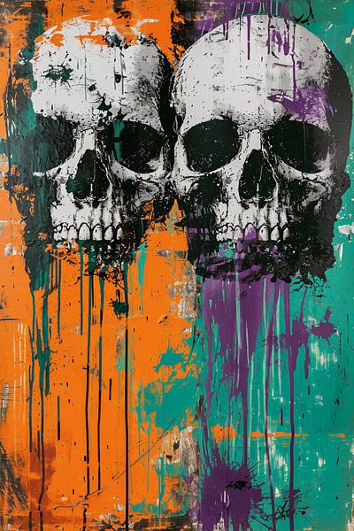 abstract skulls by haroulita