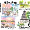 München Bayern Perfekter Tag Reise-Skizzen und Erinnerungen Kunst – Deutsche Version von Markus Bleichner