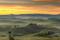 Ochtendstemming in Val d'Orcia, Toscane