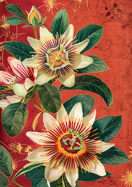 Passionsblume | Ewige Blüte von Blumen Studio