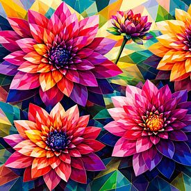 Dahlia „'“ im Kubismus von Linda de Klein