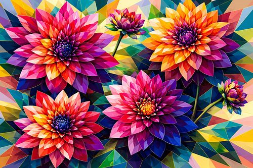 Dahlia «''s Cubisme »