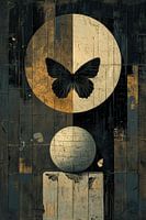 Japandi Butterfly silhouette