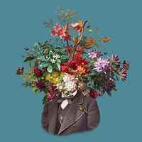 Selbstbildnis mit Blumen 16