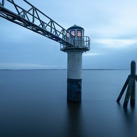 Lighthouse Oostmahorn (The Netherlands) van Sjaak den Breeje