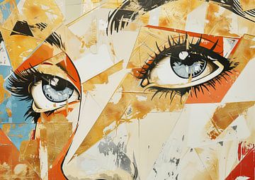 Painting Abstract Portrait by Art Whims