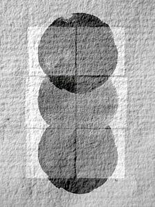 Skandinavischer Minimalismus Grau auf Japanpapier