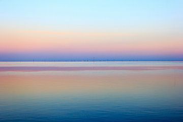 Sonnenuntergang im Wattenmeer von Olaf Douma