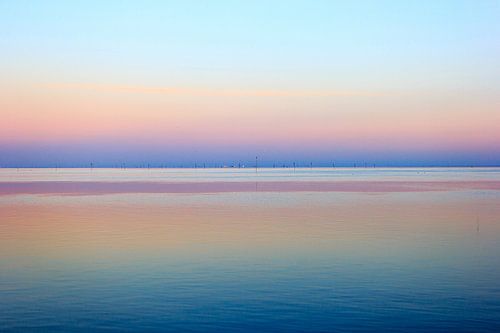Coucher de soleil sur les vasières